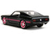 1969 Ford Mustang Black Metallic with Pink Stripes and Wheels "Pink Slips" Series 1/32 Diecast Model Car by Jada - Minihomy