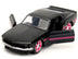 1969 Ford Mustang Black Metallic with Pink Stripes and Wheels "Pink Slips" Series 1/32 Diecast Model Car by Jada - Minihomy