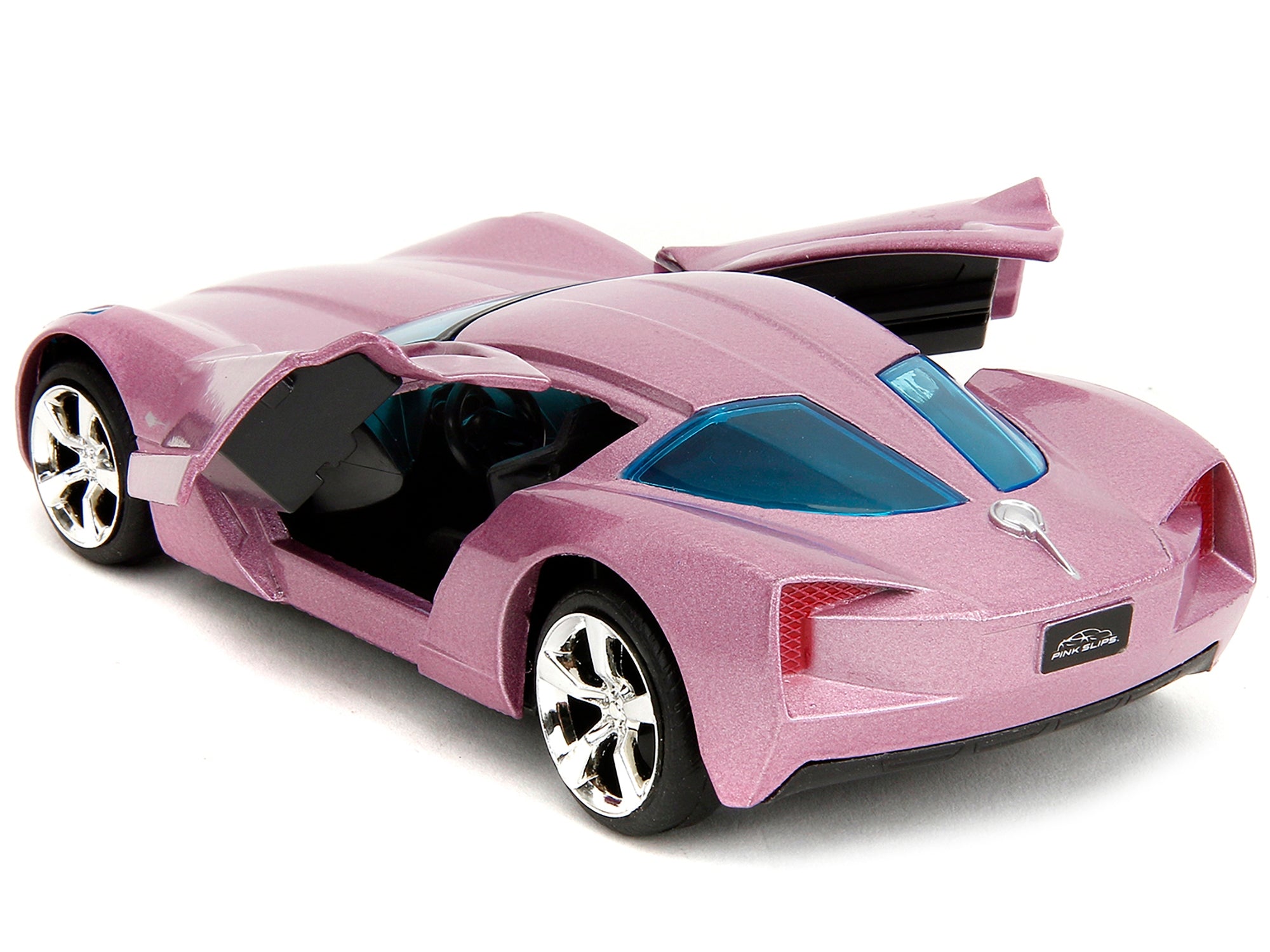 2009 Chevrolet Corvette Stingray Concept Pink Metallic with Blue Tinted Windows "Pink Slips" Series 1/32 Diecast Model Car by Jada - Minihomy