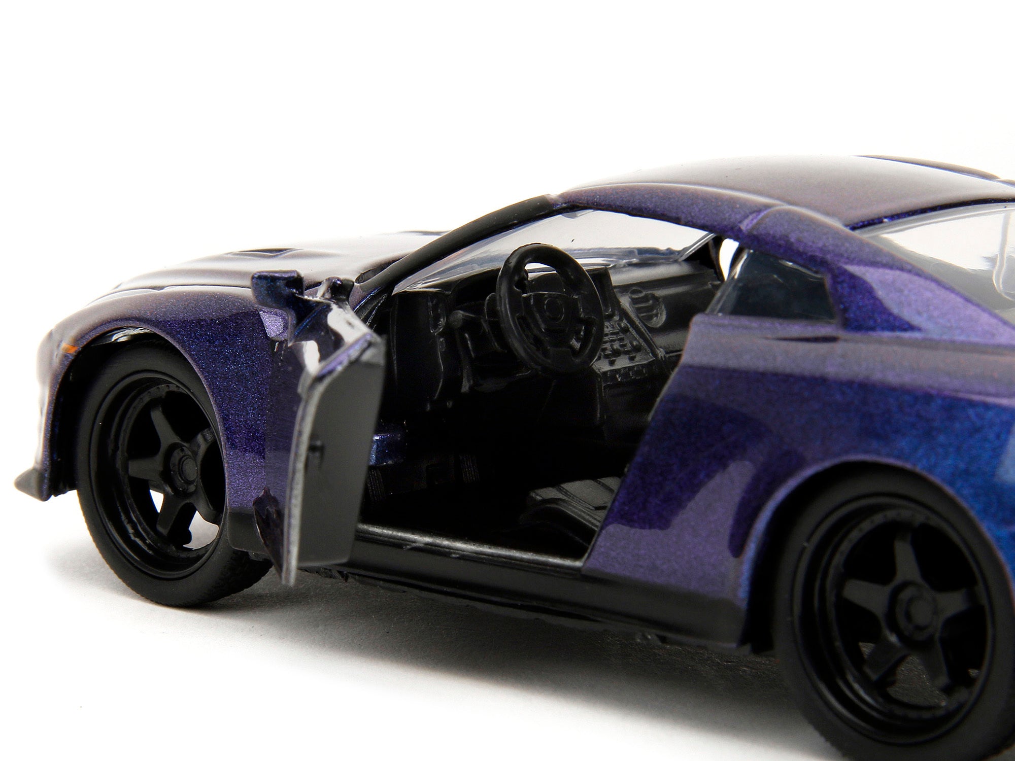 2009 Nissan GT-R (R35) Purple Metallic "Pink Slips" Series 1/32 Diecast Model Car by Jada - Minihomy