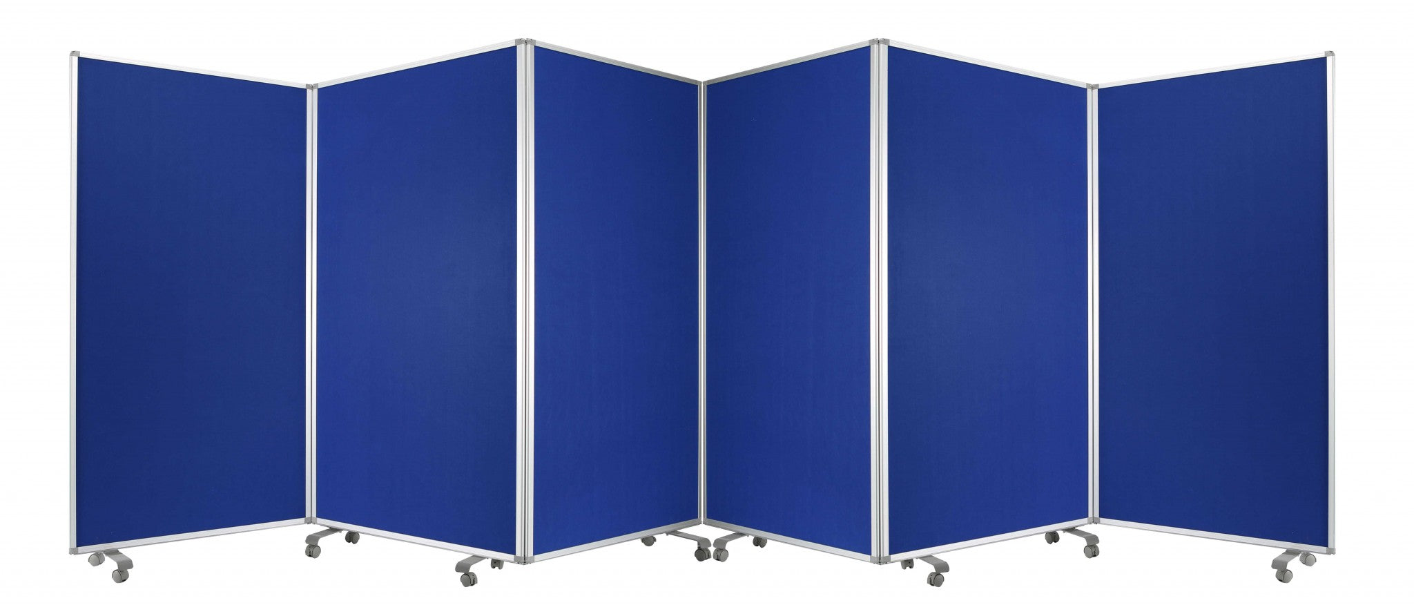 106 X 1 X 71 Blue Metal And Fabric - Screen - Minihomy