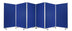 106 X 1 X 71 Blue Metal And Fabric - Screen - Minihomy