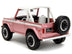 1973 Ford Bronco Pink Metallic with White Top and Graphics "Pink Slips" Series 1/24 Diecast Model Car by Jada - Minihomy