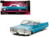 1963 Cadillac Coupe DeVille Blue Metallic and White Gradient with White Top and Interior "Pink Slips" Series 1/24 Diecast Model Car by Jada - Minihomy