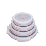 Silicone Lunch Box Crisper Tableware Dining Plate With Cover