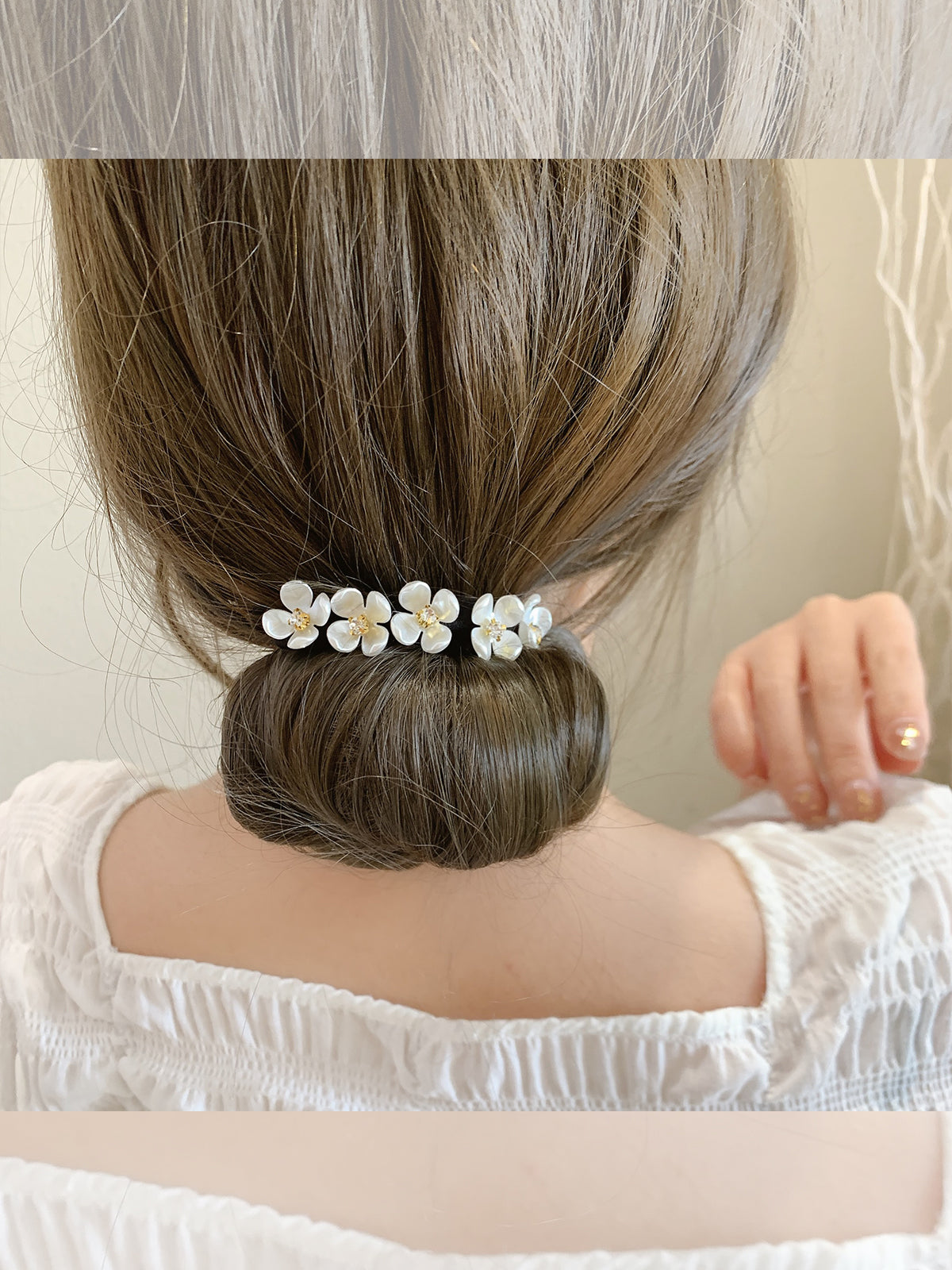 Net Red Pan Hair Pearl Diamond Braided Hair Style Hairpin