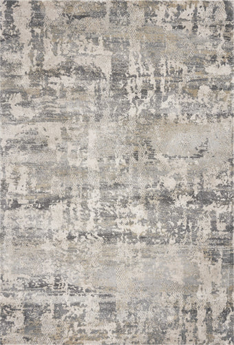 8' X 13' Shade Of Gray Abstract Area Rug