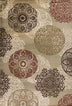 8' X 11' Sage Vintage Circular Patterns Indoor Area Rug - Minihomy