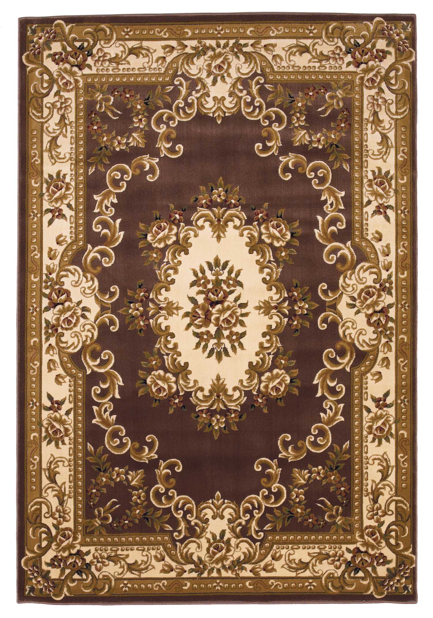 1' X 2' Polypropylene Plum Or Ivory Area Rug - Minihomy