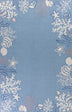 1' X 2' Polyester Sea Blue Area Rug - Minihomy