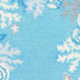 1' X 2' Polyester Sea Blue Area Rug - Minihomy