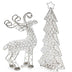 16" Glam Silver And Faux Crystal Christmas Tree - Minihomy