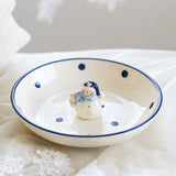 Christmas Ceramic Ornaments and Snowman Tableware