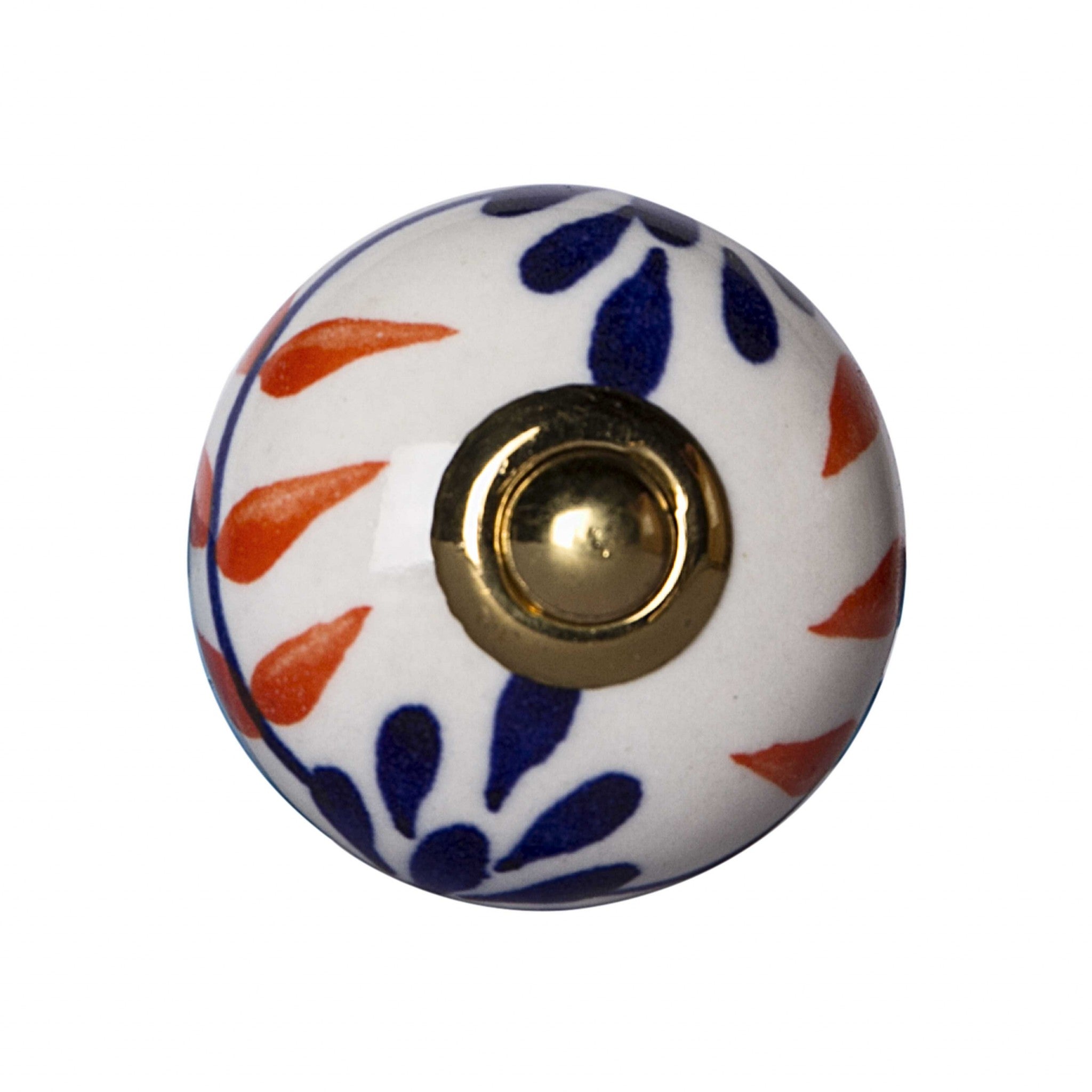 1.5" X 1.5" X 1.5" Ceramic Metal Multicolor 12 Pack Knob - Minihomy