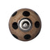 1.5" X 1.5" X 1.5" Ceramic Metal Brown Black 12 Pack Knob - Minihomy