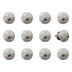 1.5" X 1.5" X 1.5" Ceramic Metal Multicolor 12 Pack Knob - Minihomy