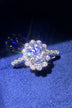 1.5 Carat Moissanite Floral-Shaped Cluster Ring - Minihomy