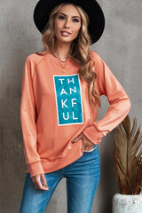 THANKFUL Graphic Sweatshirt - Minihomy