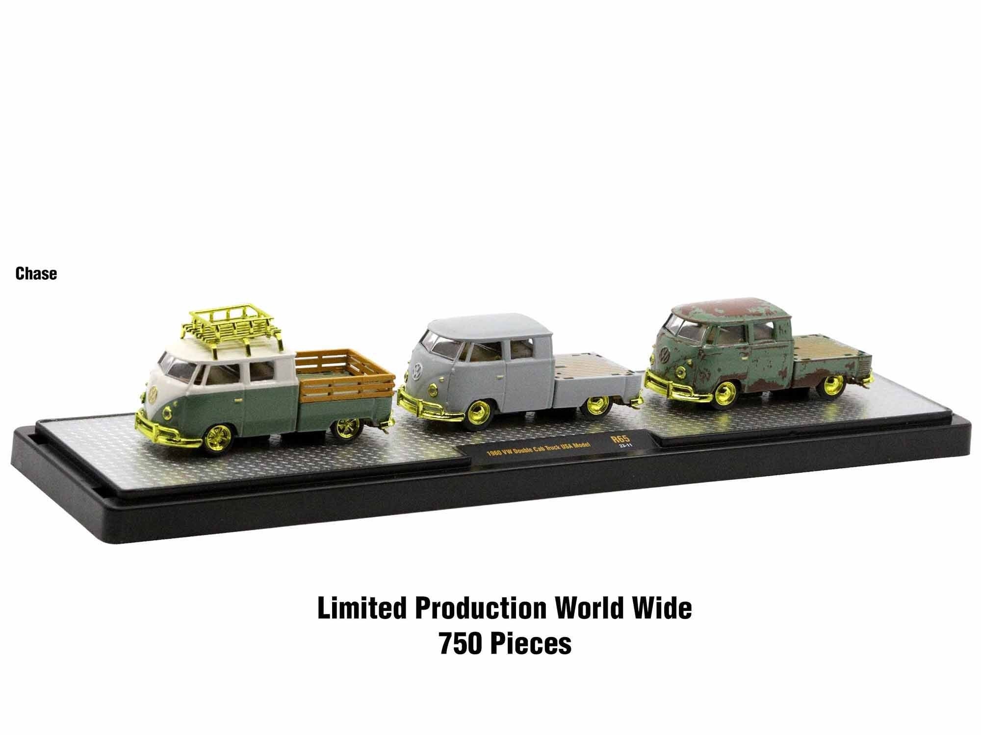 Auto Haulers Set of 3 Trucks Release 65 Limited Edition to 9000 pieces Worldwide 1/64 Diecast Models by M2 Machines - Minihomy