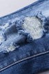 Distressed Flared Jeans with Pockets - Minihomy