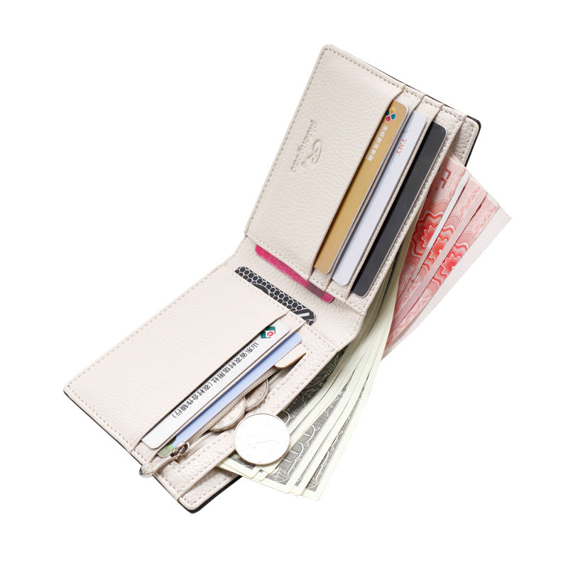 The cross-border electricity supplier men short Wallet Purse multi cross pattern Korean card internal change a wallet