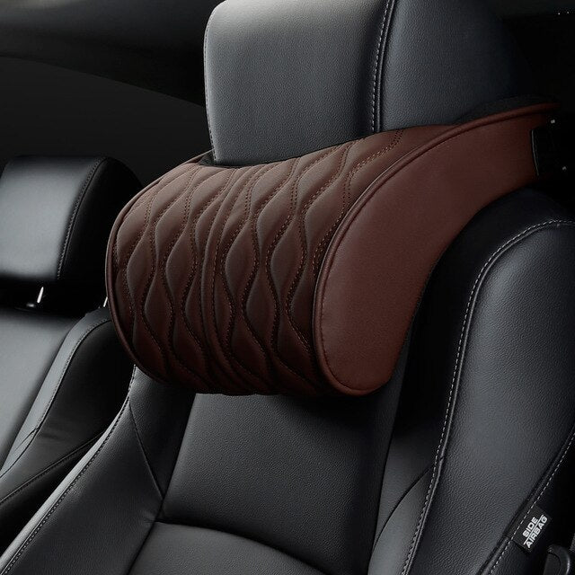 Car headrest neck pillow
