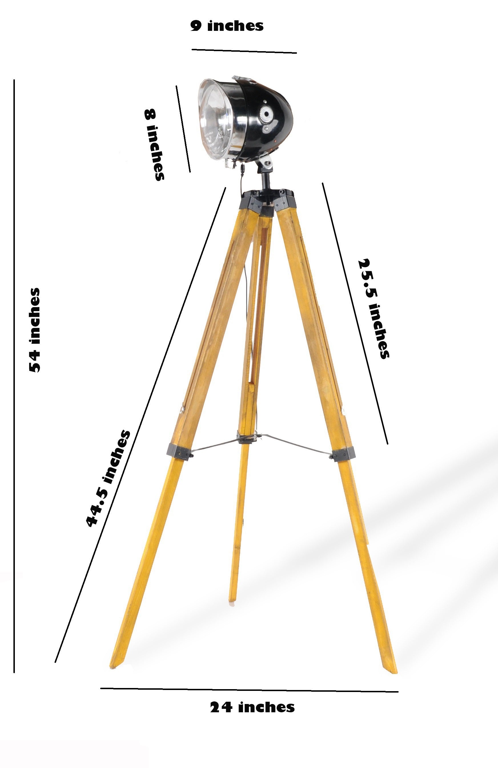 10" X 10" X 35" Jawa Lamp With Tripod - Minihomy