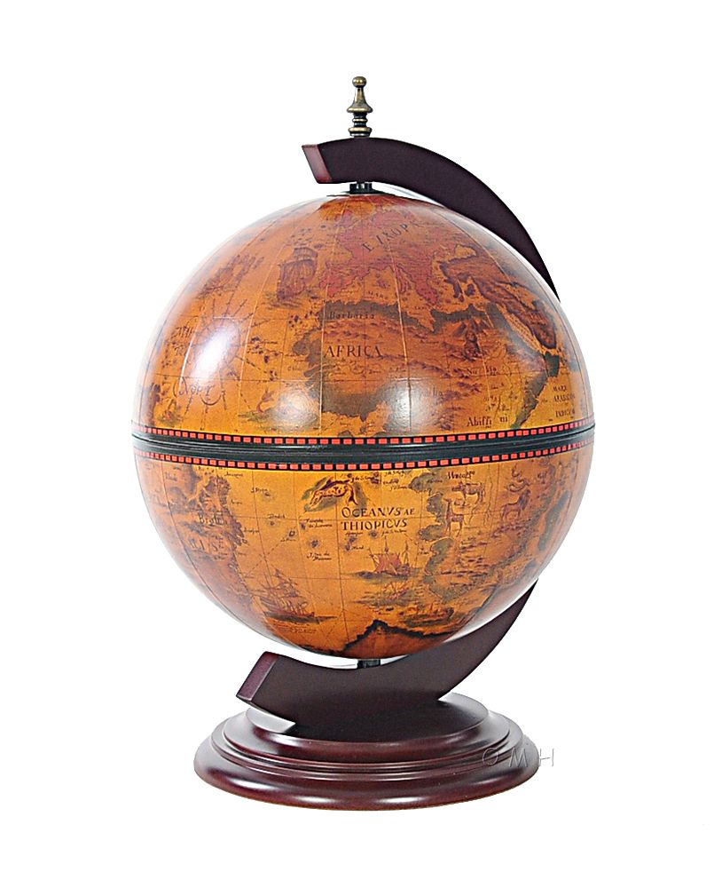 13" X 15" X 19" Red Globe With Chess Holder - Minihomy