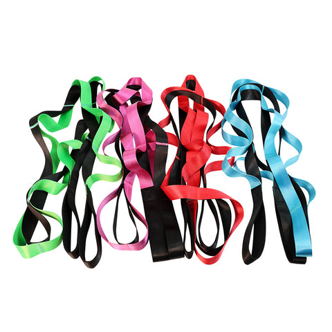 Yoga Strap Multi-Loop Strap 12 Loops Stretch Strap For Physical Therapy Pilates Dance And Gymnastics With Carry Bag