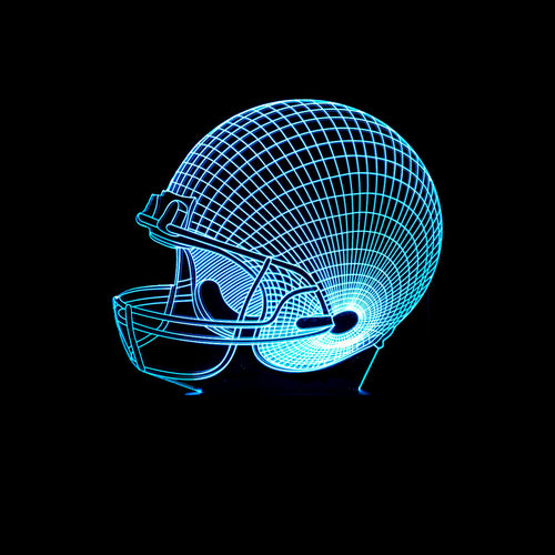 Rugby Hat 3D Lamp