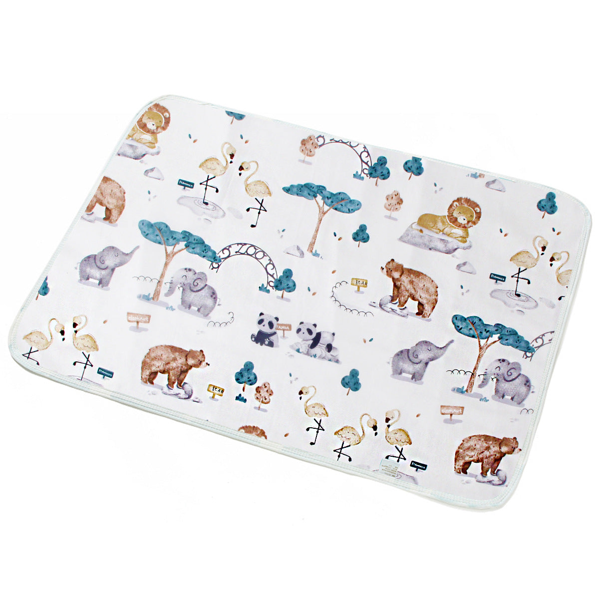 Baby Breathable And Baby Changing Cotton Cartoon Waterproof Pad