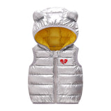 Children Warm Down Vest Autumn Baby Boys Girls Sleeveless Waistcoat