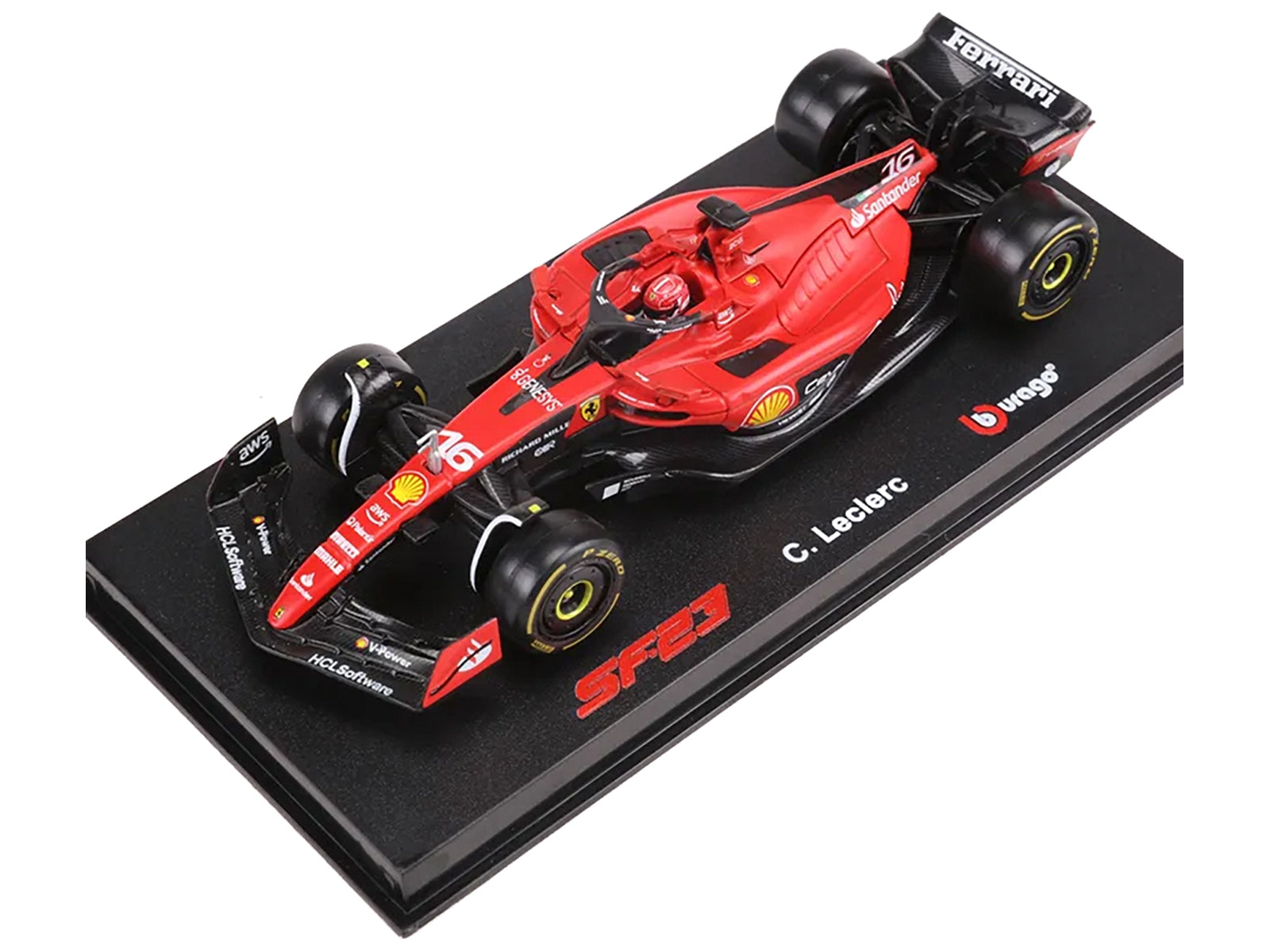 Ferrari SF-23 #16 Charles Leclerc "Formula One F1 World Championship" (2023) with Display Case