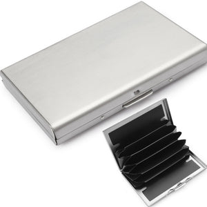 Stainless steel metal creative card holder