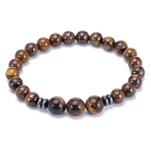 Natural Stone Beads Tiger Eye Bracelet