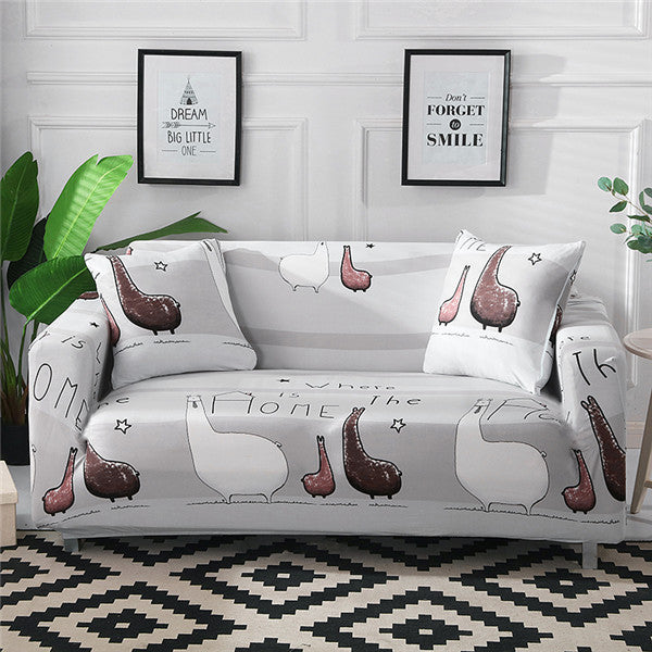 Sofa Cover Cute Cats Pattern Sectional Couch Cover All-inclusive Couch Cover Furniture Protector