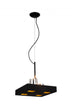 14 X 14 X 59 Black Stainless Steel Pendant Lamp - Minihomy