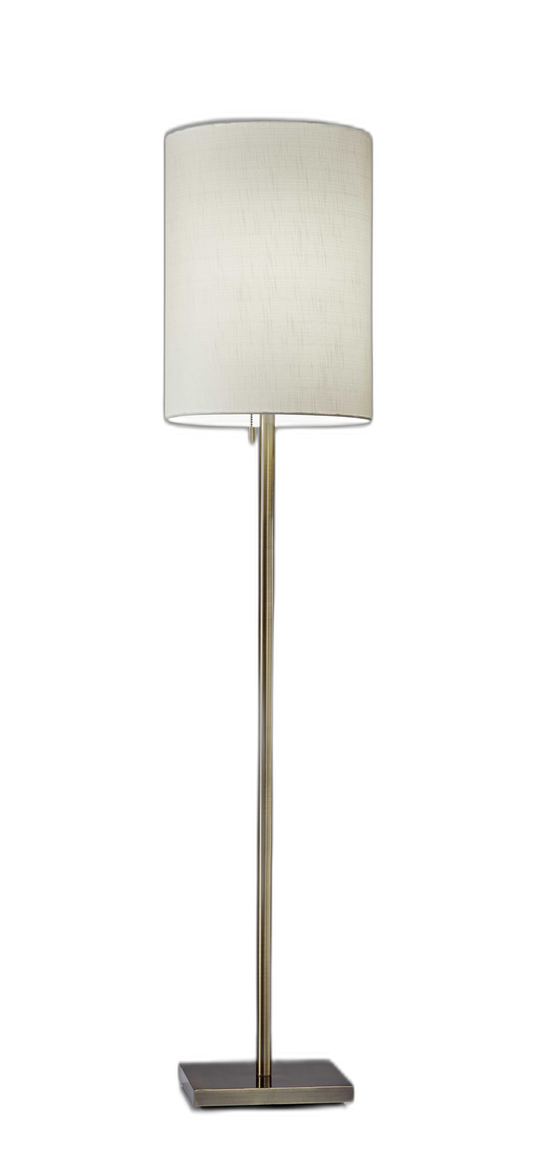 Floor Lamp Classic Silhouette Brushed Steel Metal