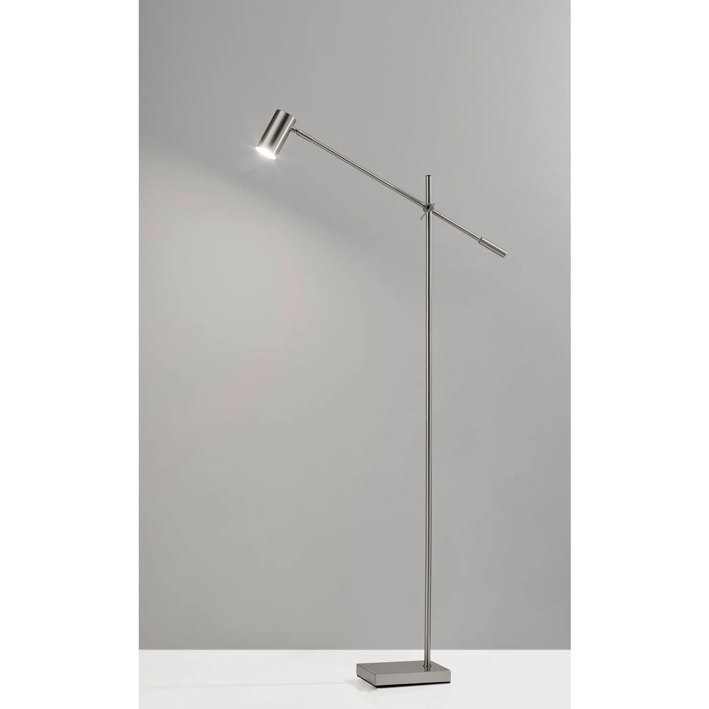 63" Black Task Floor Lamp