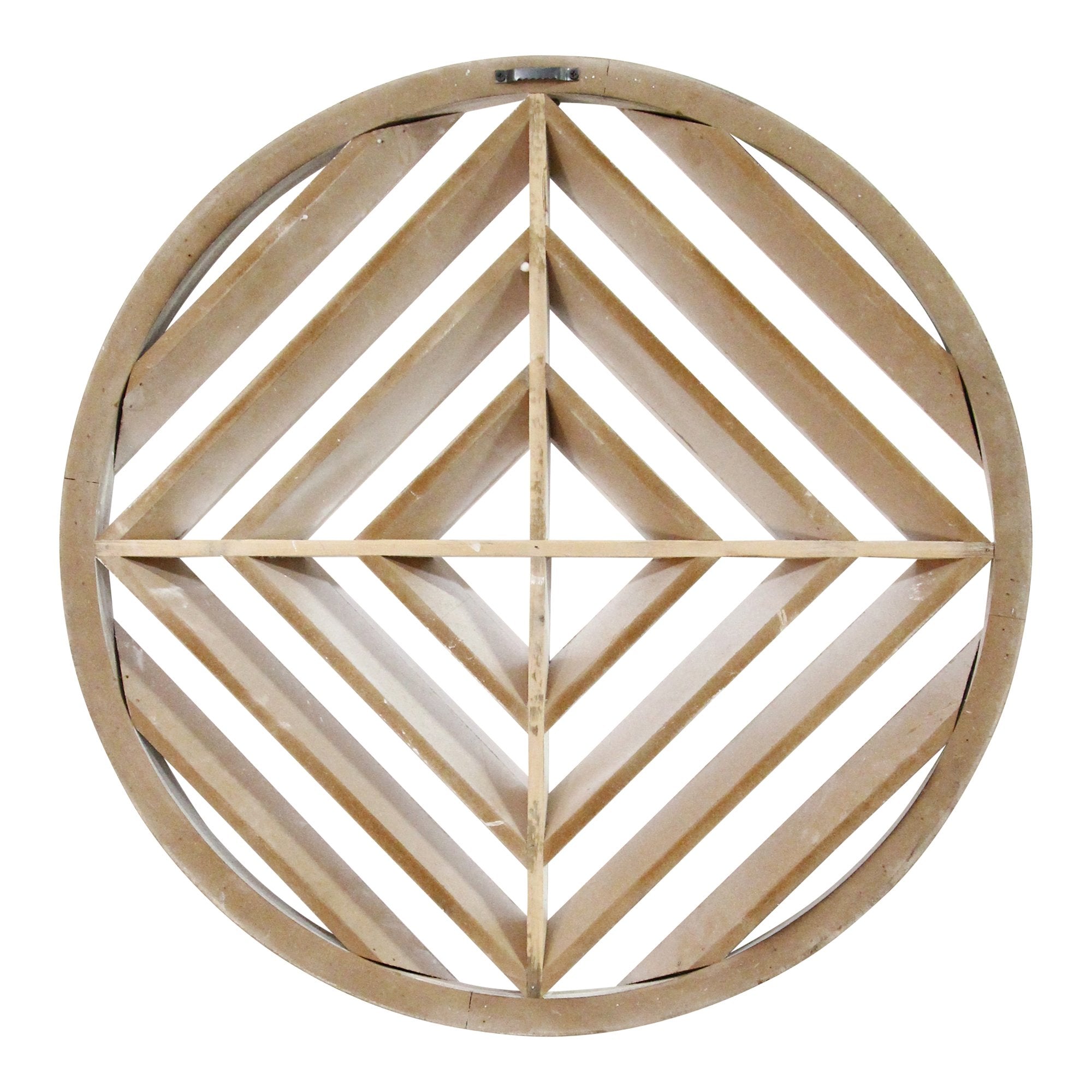 Modern Scandinavian Inspired White Wood Medallion Wall Decor - Minihomy