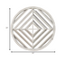 Modern Scandinavian Inspired White Wood Medallion Wall Decor - Minihomy