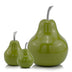 4.25" X 4.25" X 7" Green Aluminum Small Pear - Minihomy