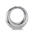 3" X 16" X 17" Silver Aluminum Ring Small Hoop Vase - Minihomy