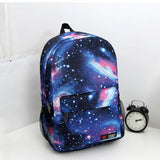 Galaxy Stars Universe Space School Book Shoulder bag printing backpack travel backpacks - Minihomy