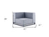 29 X 41 X 41 Gray Aluminum Modular Armless Corner - Minihomy