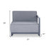 29 X 37 X 41 Gray Acrylic Modular Right Arm Chair - Minihomy