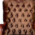 33" X 36" X 47" Ivory Velvet Chair  1 Pillow - Minihomy