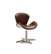 25" X 24" X 33" Retro Brown Leather Accent Chair (1Pc) - Minihomy