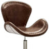 25" X 24" X 33" Retro Brown Leather Accent Chair (1Pc) - Minihomy