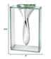 14 Mouth Blown Crystal Non Tarnish Aluminum And Glass Vase - Minihomy